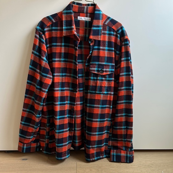 Zara Flannel Overshirt - Picture 1 of 1